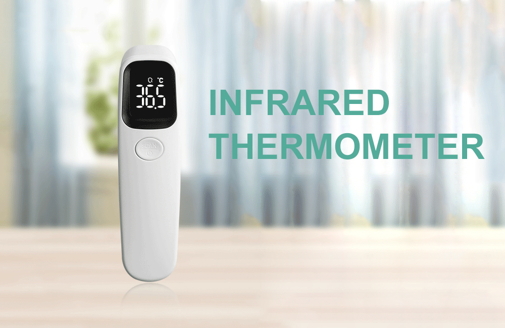No Touch Forehead Ear Infrared Digital Thermometer for Adult Baby Home and Outdoor Use