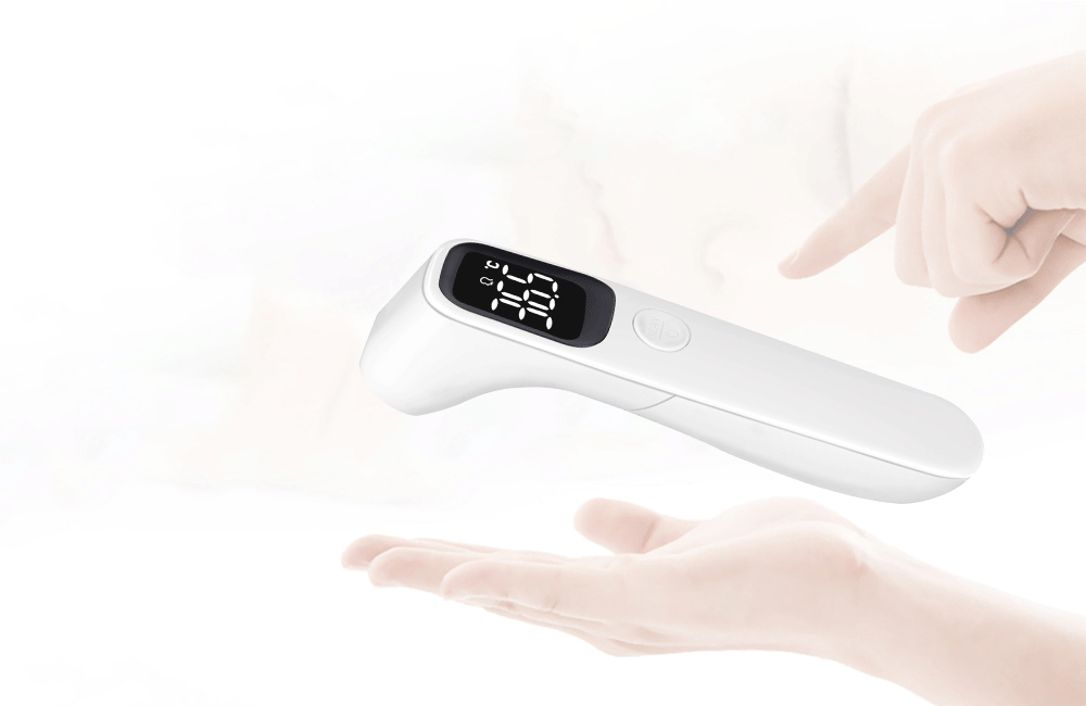 No Touch Forehead Ear Infrared Digital Thermometer for Adult Baby Home and Outdoor Use